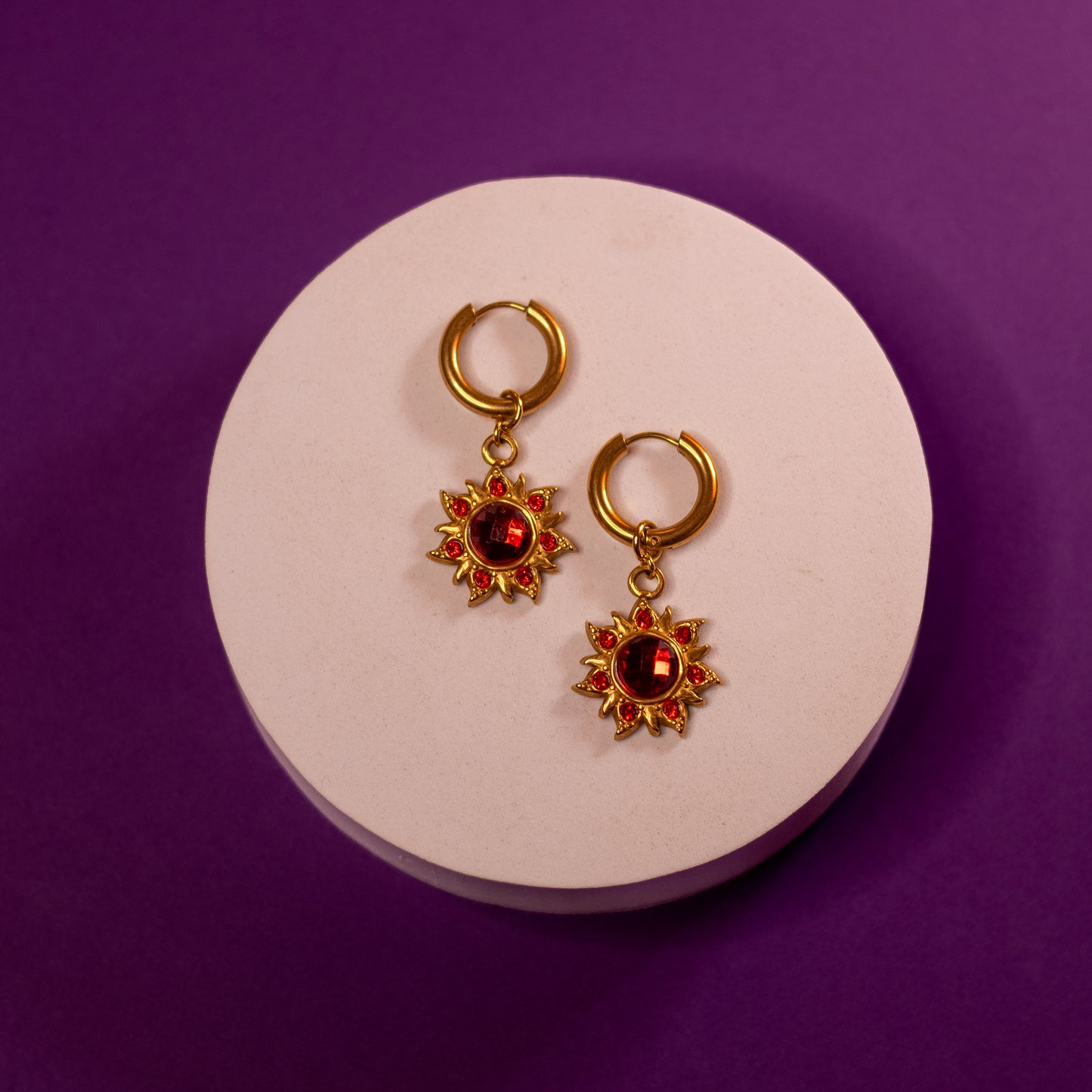 Boucles d'oreilles Midnight Crush (rouge)
